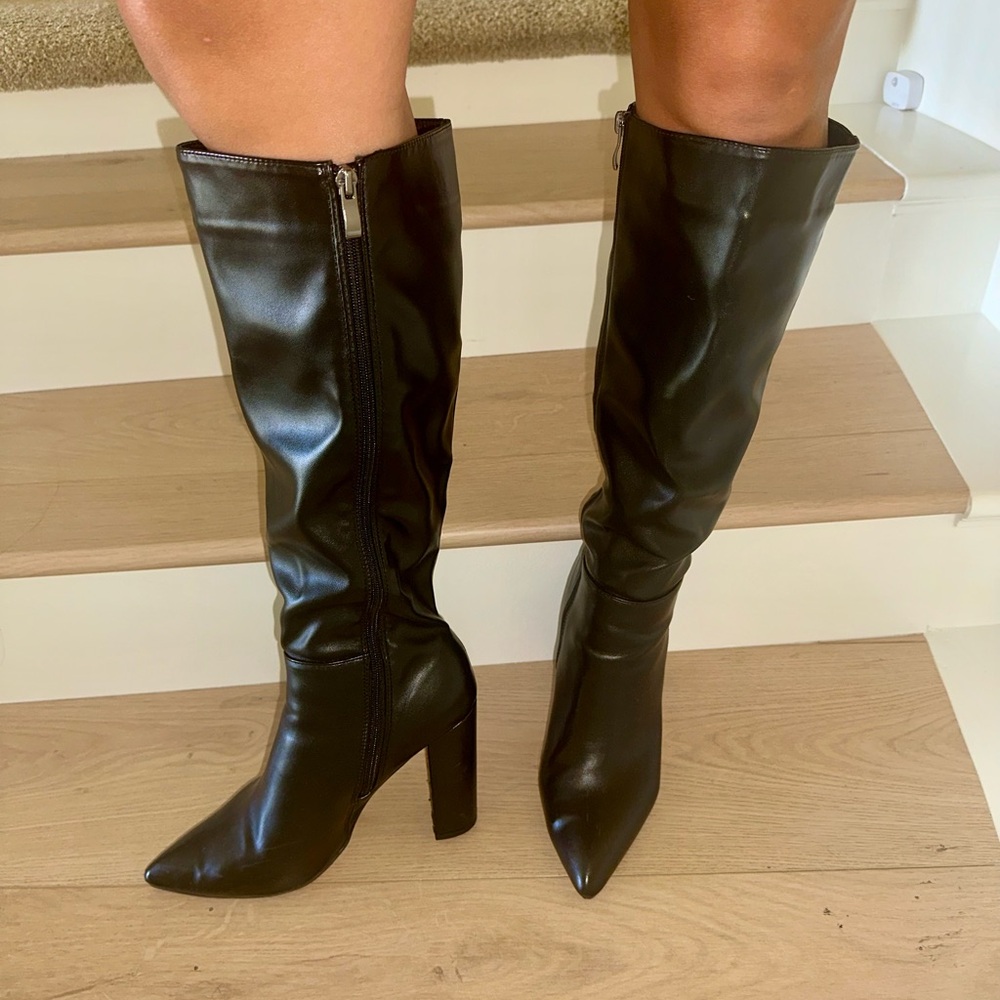 Black Knee-High Boots